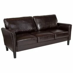 Emma+Oliver Emma And Oliver Living Room Sofa Couch, Tailored Arms In Dark Gray Fabric Black Leathersoft 13 Emma+Oliver Emma And Oliver Living Room Sofa Couch, Tailored Arms In Dark Gray Fabric Black Leathersoft -Emma+Oliver shop unnamed file 4328