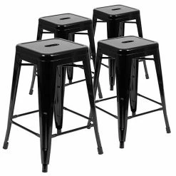 Emma+Oliver Emma And Oliver 4 Pack 24" High Metal Indoor Counter Bar Stool - Stackable Stool, Black 15 Emma+Oliver Emma And Oliver 4 Pack 24" High Metal Indoor Counter Bar Stool - Stackable Stool, Black -Emma+Oliver shop unnamed file 433
