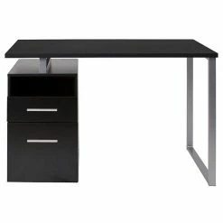 Emma+Oliver Emma And Oliver Dark Ash Wood Grain Finish Computer Desk With Two Drawers -Emma+Oliver shop unnamed file 4346