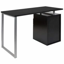 Emma+Oliver Emma And Oliver Dark Ash Wood Grain Finish Computer Desk With Two Drawers -Emma+Oliver shop unnamed file 4347