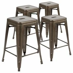 Emma+Oliver Emma And Oliver 4 Pack 24" High Metal Indoor Counter Bar Stool - Stackable Stool, Black 17 Emma+Oliver Emma And Oliver 4 Pack 24" High Metal Indoor Counter Bar Stool - Stackable Stool, Black -Emma+Oliver shop unnamed file 435