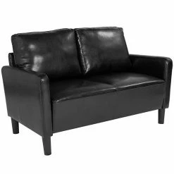 Emma+Oliver Emma And Oliver Living Room Loveseat Couch With Straight Arms In Brown LeatherSoft Black Leathersoft 6 Emma+Oliver Emma And Oliver Living Room Loveseat Couch With Straight Arms In Brown LeatherSoft Black Leathersoft -Emma+Oliver shop unnamed file 4377