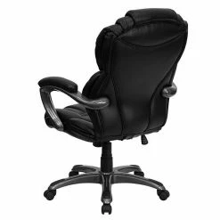 Emma+Oliver Emma And Oliver High Back Brown LeatherSoft Executive Swivel Ergonomic Office Chair With Arms -Emma+Oliver shop unnamed file 4382