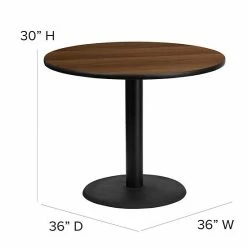 Emma+Oliver Emma And Oliver 36"RD Black Laminate Table Set-X-Base & 4 Black Banquet Chairs Blacktopblackvinylseat -Emma+Oliver shop unnamed file 4489