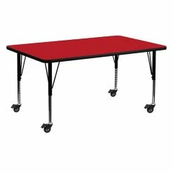 Emma+Oliver Emma And Oliver Mobile 24x60 Yellow HP Laminate Preschool Activity Table -Emma+Oliver shop unnamed file 4579