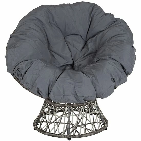 Emma+Oliver Emma and Oliver Swivel Patio Chair with Dark Gray Cushion Emma+Oliver Emma And Oliver Swivel Patio Chair With Dark Gray Cushion -Emma+Oliver shop unnamed file 4595