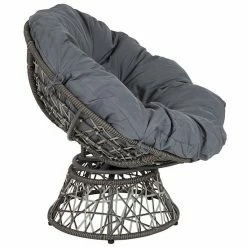 Emma+Oliver Emma And Oliver Swivel Patio Chair With Dark Gray Cushion 4 Emma+Oliver Emma And Oliver Swivel Patio Chair With Dark Gray Cushion -Emma+Oliver shop unnamed file 4597