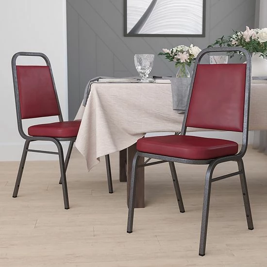 Emma+Oliver Emma and Oliver 4 Pack Trapezoid Banquet Stack Chair, 2.5" Seat - Gray Fabric/Silver Vein Frame Emma+Oliver Emma And Oliver 4 Pack Trapezoid Banquet Stack Chair, 2.5" Seat - Gray Fabric/Silver Vein Frame -Emma+Oliver shop unnamed file 4599