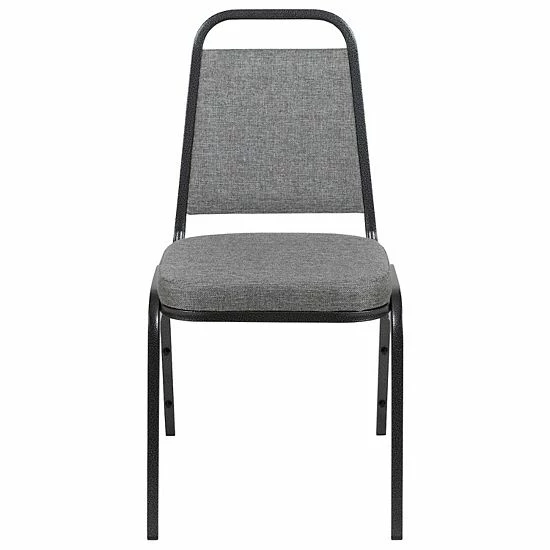 Emma+Oliver Emma and Oliver 4 Pack Trapezoid Banquet Stack Chair, 2.5" Seat - Gray Fabric/Silver Vein Frame Emma+Oliver Emma And Oliver 4 Pack Trapezoid Banquet Stack Chair, 2.5" Seat - Gray Fabric/Silver Vein Frame -Emma+Oliver shop unnamed file 4601