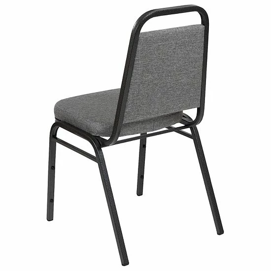 Emma+Oliver Emma and Oliver 4 Pack Trapezoid Banquet Stack Chair, 2.5" Seat - Gray Fabric/Silver Vein Frame Emma+Oliver Emma And Oliver 4 Pack Trapezoid Banquet Stack Chair, 2.5" Seat - Gray Fabric/Silver Vein Frame -Emma+Oliver shop unnamed file 4602