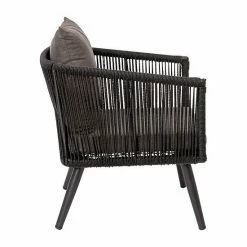 Emma+Oliver Emma And Oliver Alfresco Black & Gray Woven All-Weather Four-Piece Conversation Set With Cushions & Metal Coffee Table For Porch, Backyard And Patio -Emma+Oliver shop unnamed file 4625
