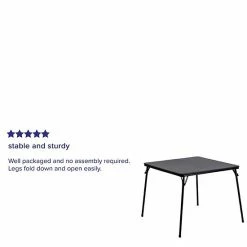Emma+Oliver Emma And Oliver Brown Foldable Card Table With Vinyl Table Top - Game Table - Portable Table -Emma+Oliver shop unnamed file 464