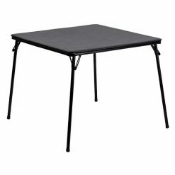 Emma+Oliver Emma And Oliver Brown Foldable Card Table With Vinyl Table Top - Game Table - Portable Table -Emma+Oliver shop unnamed file 467