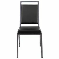 Emma+Oliver Emma And Oliver Square Back Banquet Stack Chair In Dark Gray Fabric - Wedding Party Event Chair Darkgrayfabsilvervein 3 Emma+Oliver Emma And Oliver Square Back Banquet Stack Chair In Dark Gray Fabric - Wedding Party Event Chair Darkgrayfabsilvervein -Emma+Oliver shop unnamed file 4690