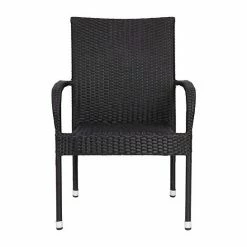 Emma+Oliver Emma And Oliver Sala Stacking All-Weather Black Wicker Wrapped Powder Coated Steel Patio Club Chair For Indoor And Outdoor Use - Set Of 2 -Emma+Oliver shop unnamed file 4702