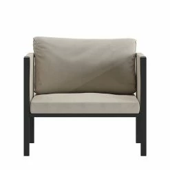 Emma+Oliver Emma And Oliver Adelina Indoor Outdoor Patio Lounge Chair, Black Steel Framed Club Chair With Beige Cushions And 2 Storage Pockets Light Gray 3 Emma+Oliver Emma And Oliver Adelina Indoor Outdoor Patio Lounge Chair, Black Steel Framed Club Chair With Beige Cushions And 2 Storage Pockets Light Gray -Emma+Oliver shop unnamed file 4726