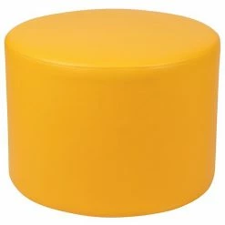 Emma+Oliver Emma And Oliver 18x24 Large Soft Seating Flexible Circle For Classrooms/Common Area-Yellow