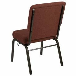 Emma+Oliver Emma And Oliver Stacking Auditorium Chair With 20.5" Seat - Cinnamon Fabric/Gold Vein Frame 4 Emma+Oliver Emma And Oliver Stacking Auditorium Chair With 20.5" Seat - Cinnamon Fabric/Gold Vein Frame -Emma+Oliver shop unnamed file 4761