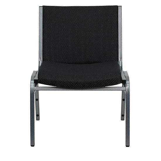Emma+Oliver Emma And Oliver Big & Tall 1000 Lb. Rated Black Fabric Stack Chair 3 Emma+Oliver Emma And Oliver Big & Tall 1000 Lb. Rated Black Fabric Stack Chair - Image 3
