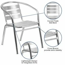 Emma+Oliver Emma And Oliver Heavy Duty Aluminum Indoor-Outdoor Stack Chair W/ Triple Slat Back 7 Emma+Oliver Emma And Oliver Heavy Duty Aluminum Indoor-Outdoor Stack Chair W/ Triple Slat Back -Emma+Oliver shop unnamed file 480