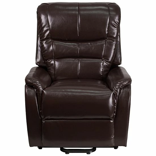 Emma+Oliver Emma And Oliver Brown LeatherSoft Remote Powered Lift Recliner For Elderly Black Leathersoft 3 Emma+Oliver Emma And Oliver Brown LeatherSoft Remote Powered Lift Recliner For Elderly Black Leathersoft - Image 3