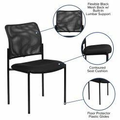 Emma+Oliver Emma And Oliver Comfort Black Mesh Stackable Steel Side Chair 2 Emma+Oliver Emma And Oliver Comfort Black Mesh Stackable Steel Side Chair -Emma+Oliver shop unnamed file 4822