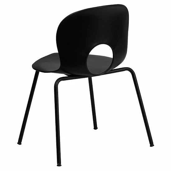 Emma+Oliver Emma and Oliver Designer Black Plastic Stack Chair with Black Frame Emma+Oliver Emma And Oliver Designer Black Plastic Stack Chair With Black Frame -Emma+Oliver shop unnamed file 4856
