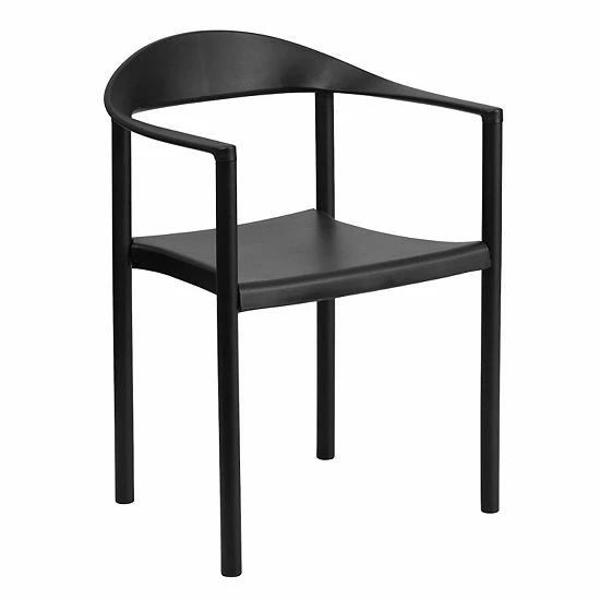 Emma+Oliver Emma and Oliver 1000 lb. Capacity Black Plastic Cafe Stack Chair Emma+Oliver Emma And Oliver 1000 Lb. Capacity Black Plastic Cafe Stack Chair -Emma+Oliver shop unnamed file 4857