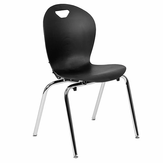 Emma+Oliver Emma And Oliver Titan Black Student Stack School Chair - 18-inch 1 Emma+Oliver Emma And Oliver Titan Black Student Stack School Chair - 18-inch