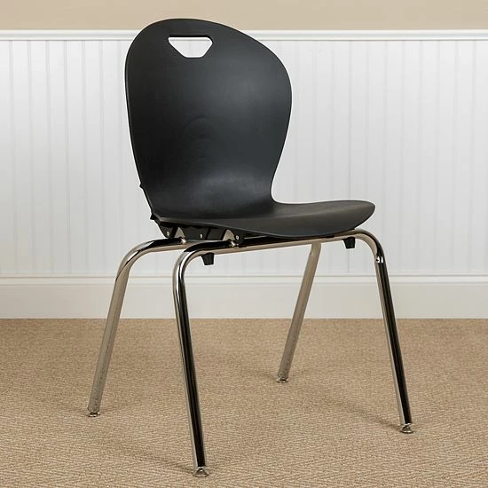 Emma+Oliver Emma And Oliver Titan Black Student Stack School Chair - 18-inch 2 Emma+Oliver Emma And Oliver Titan Black Student Stack School Chair - 18-inch - Image 2