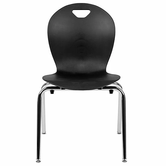Emma+Oliver Emma And Oliver Titan Black Student Stack School Chair - 18-inch 4 Emma+Oliver Emma And Oliver Titan Black Student Stack School Chair - 18-inch - Image 4