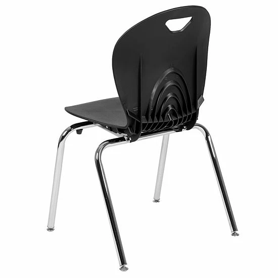Emma+Oliver Emma And Oliver Titan Black Student Stack School Chair - 18-inch 5 Emma+Oliver Emma And Oliver Titan Black Student Stack School Chair - 18-inch - Image 5