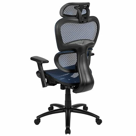 Emma+Oliver Emma and Oliver Ergonomic Black Mesh Office Chair-Synchro-Tilt, Headrest, Adjustable Pivot Arms Emma+Oliver Emma And Oliver Ergonomic Black Mesh Office Chair-Synchro-Tilt, Headrest, Adjustable Pivot Arms -Emma+Oliver shop unnamed file 487