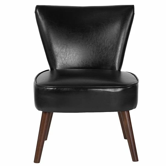 Emma+Oliver Emma and Oliver Black LeatherSoft Retro Chair Emma+Oliver Emma And Oliver Black LeatherSoft Retro Chair -Emma+Oliver shop unnamed file 4875