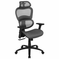 Emma+Oliver Emma And Oliver Ergonomic Black Mesh Office Chair-Synchro-Tilt, Headrest, Adjustable Pivot Arms 5 Emma+Oliver Emma And Oliver Ergonomic Black Mesh Office Chair-Synchro-Tilt, Headrest, Adjustable Pivot Arms -Emma+Oliver shop unnamed file 488