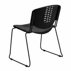 Emma+Oliver Emma And Oliver 400 Lb. Capacity Black Plastic Stack Office Side Chair -Emma+Oliver shop unnamed file 4882