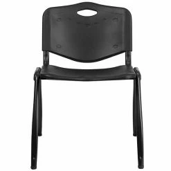 Emma+Oliver Emma And Oliver 880 Lb. Capacity Black Plastic Stack Office Side Chair -Emma+Oliver shop unnamed file 4892