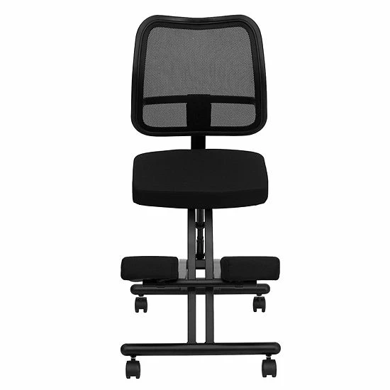 Emma+Oliver Emma And Oliver Mobile Ergonomic Kneeling Office Chair With Black Mesh Back 3 Emma+Oliver Emma And Oliver Mobile Ergonomic Kneeling Office Chair With Black Mesh Back - Image 3
