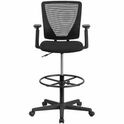 Emma+Oliver Emma And Oliver Ergonomic Mid-Back Mesh Drafting Chair With Adjustable Foot Ring And Arms 8 Emma+Oliver Emma And Oliver Ergonomic Mid-Back Mesh Drafting Chair With Adjustable Foot Ring And Arms -Emma+Oliver shop unnamed file 5014