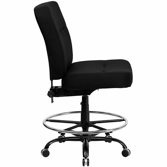 Emma+Oliver Emma and Oliver 400 lb. Big & Tall High Back Black Fabric Rectangle Back Ergonomic Draft Chair Black Leathersoft Emma+Oliver Emma And Oliver 400 Lb. Big & Tall High Back Black Fabric Rectangle Back Ergonomic Draft Chair Black Leathersoft -Emma+Oliver shop unnamed file 5019