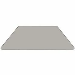 Emma+Oliver Emma And Oliver Mobile Trapezoid Oak HP Laminate Adjustable Activity Table Gray -Emma+Oliver shop unnamed file 5050