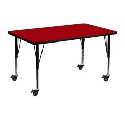 Emma+Oliver Emma And Oliver Mobile 30x48 Grey Thermal Laminate Preschool Activity Table Red 3 Emma+Oliver Emma And Oliver Mobile 30x48 Grey Thermal Laminate Preschool Activity Table Red -Emma+Oliver shop unnamed file 5059