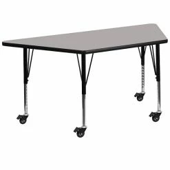 Emma+Oliver Emma And Oliver Mobile Trapezoid Oak HP Laminate Preschool Activity Table Gray 9 Emma+Oliver Emma And Oliver Mobile Trapezoid Oak HP Laminate Preschool Activity Table Gray -Emma+Oliver shop unnamed file 5075