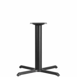 Emma+Oliver Emma And Oliver 33" X 33" Cast Iron Table X-Base With 4" Dia. Column
