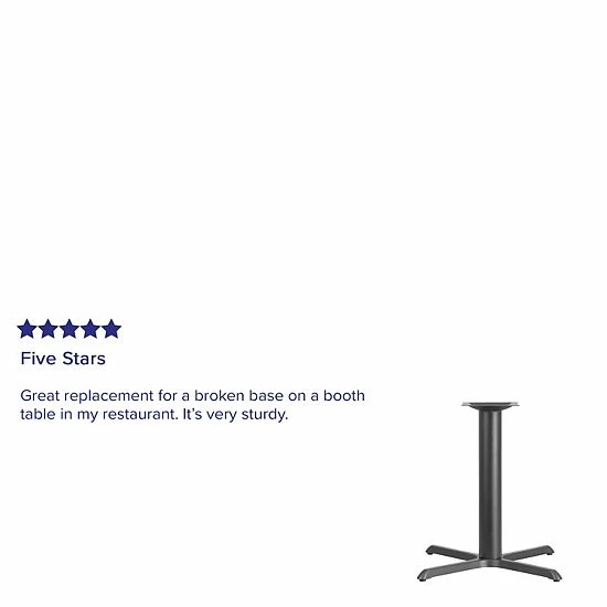 Emma+Oliver Emma and Oliver 33" x 33" Cast Iron Table X-Base with 4" Dia. Column Emma+Oliver Emma And Oliver 33" X 33" Cast Iron Table X-Base With 4" Dia. Column -Emma+Oliver shop unnamed file 5207