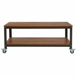 Emma+Oliver Emma And Oliver TV Stand In Brown Oak Wood Grain Finish With Metal Wheels 2 Emma+Oliver Emma And Oliver TV Stand In Brown Oak Wood Grain Finish With Metal Wheels -Emma+Oliver shop unnamed file 5224
