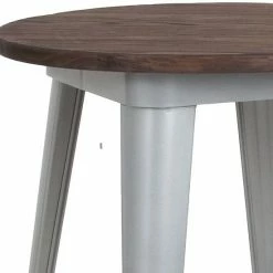 Emma+Oliver Emma And Oliver 24" Round Silver/Wood Metal Indoor Bar Height Table 3 Emma+Oliver Emma And Oliver 24" Round Silver/Wood Metal Indoor Bar Height Table -Emma+Oliver shop unnamed file 5234