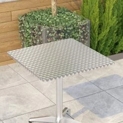 Emma+Oliver Emma And Oliver 27.5" Square Aluminum Indoor-Outdoor Table 2 Emma+Oliver Emma And Oliver 27.5" Square Aluminum Indoor-Outdoor Table -Emma+Oliver shop unnamed file 5276