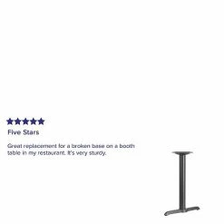 Emma+Oliver Emma And Oliver 5" X 22" Cast Iron Table T-Base -Emma+Oliver shop unnamed file 5288