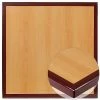 Emma+Oliver Emma And Oliver 24" Square 2-Tone High-Gloss Cherry / Mahogany Resin Table Top